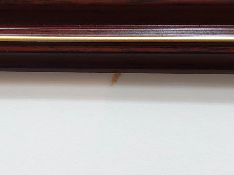 真作　いわさきちひろ　ぶどうを持つ少女　ちひろ美術館公認印　300/500　リトグラフ(石版画、額装、箱付き)(R-074105)