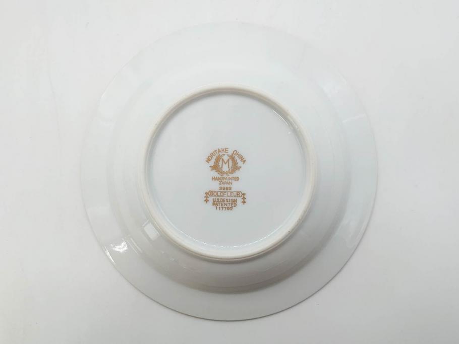 オールドノリタケ　NORITAKE　金彩　煌びやかなデザインが目を惹くボウル6客セット(花、フラワー、プレート、皿、洋食器、サラダ)(R-074112)