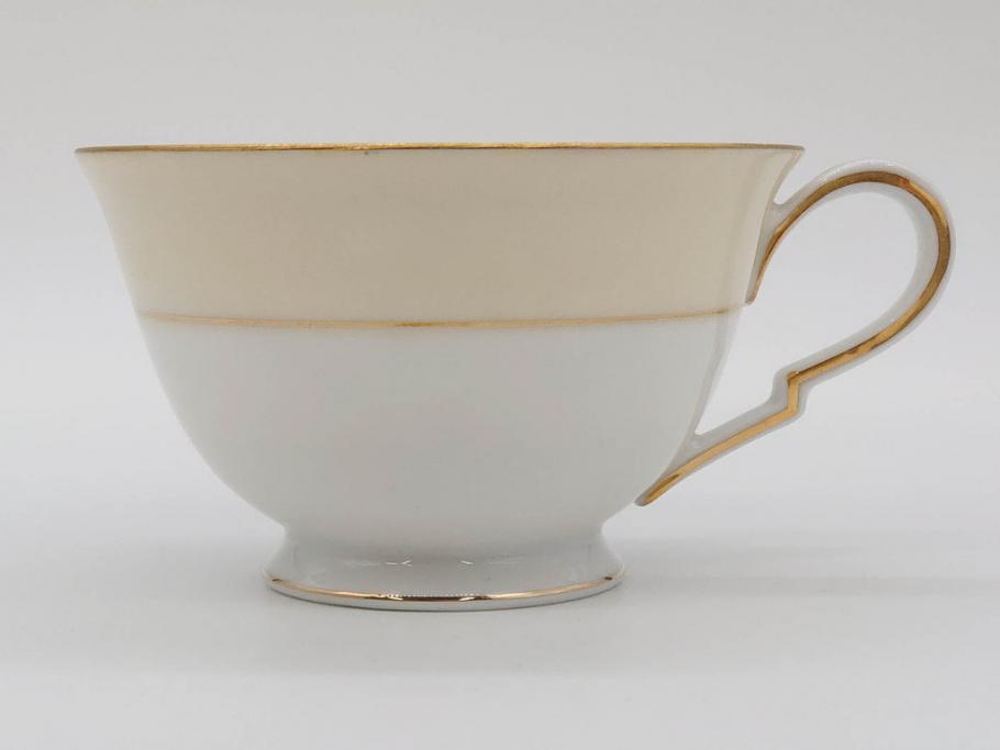 オールドノリタケ　NORITAKE　金彩　ティータイムが華やかになるティーカップ&ソーサー3客セット(花、フラワー、C&S、洋食器)(R-074118)