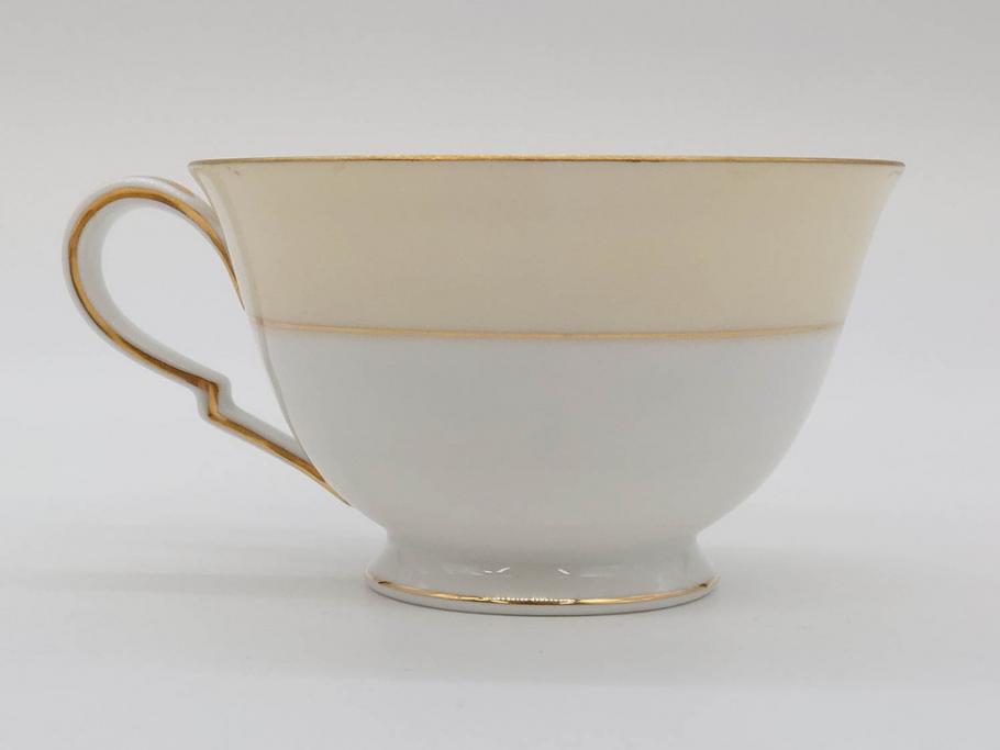 オールドノリタケ　NORITAKE　金彩　ティータイムが華やかになるティーカップ&ソーサー3客セット(花、フラワー、C&S、洋食器)(R-074118)