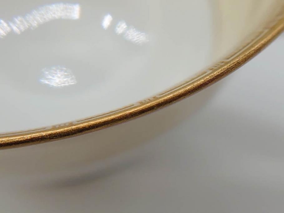 オールドノリタケ　NORITAKE　金彩　ティータイムが華やかになるティーカップ&ソーサー3客セット(花、フラワー、C&S、洋食器)(R-074118)