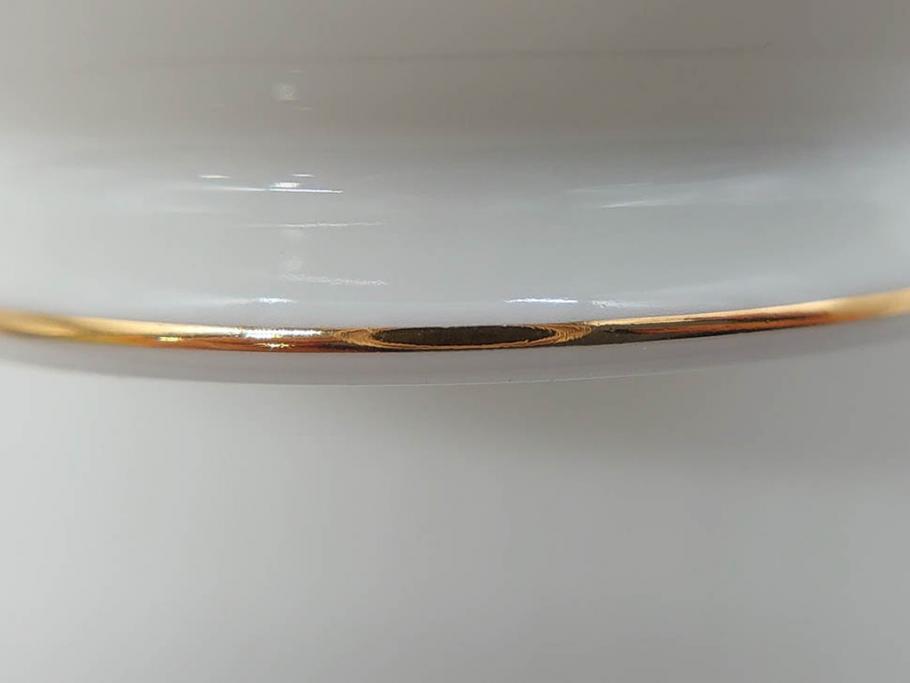 オールドノリタケ　NORITAKE　金彩　ティータイムが華やかになるティーカップ&ソーサー3客セット(花、フラワー、C&S、洋食器)(R-074119)