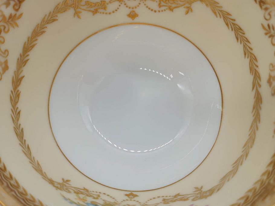 オールドノリタケ　NORITAKE　金彩　ティータイムが華やかになるティーカップ&ソーサー3客セット(花、フラワー、C&S、洋食器)(R-074119)