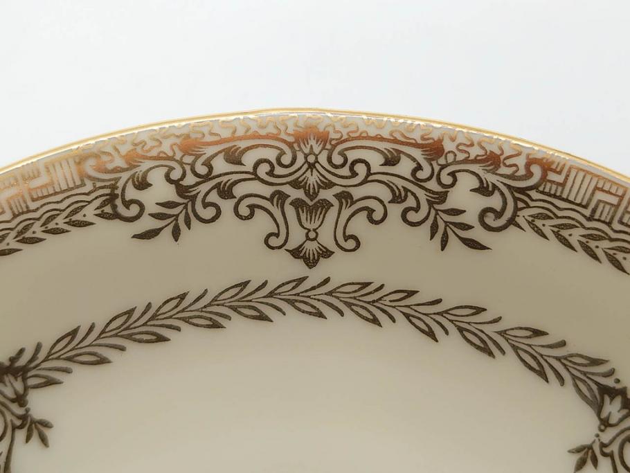 オールドノリタケ　NORITAKE　金彩　ティータイムが華やかになるティーカップ&ソーサー3客セット(花、フラワー、C&S、洋食器)(R-074119)