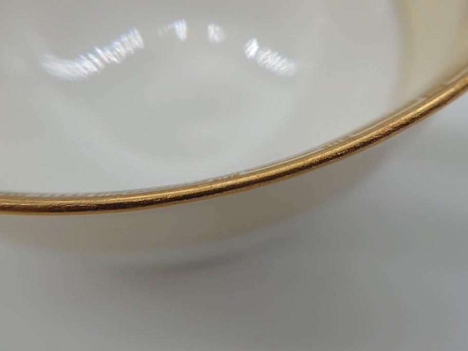 オールドノリタケ　NORITAKE　金彩　ティータイムが華やかになるティーカップ&ソーサー4客セット(花、フラワー、C&S、洋食器)(R-074120)