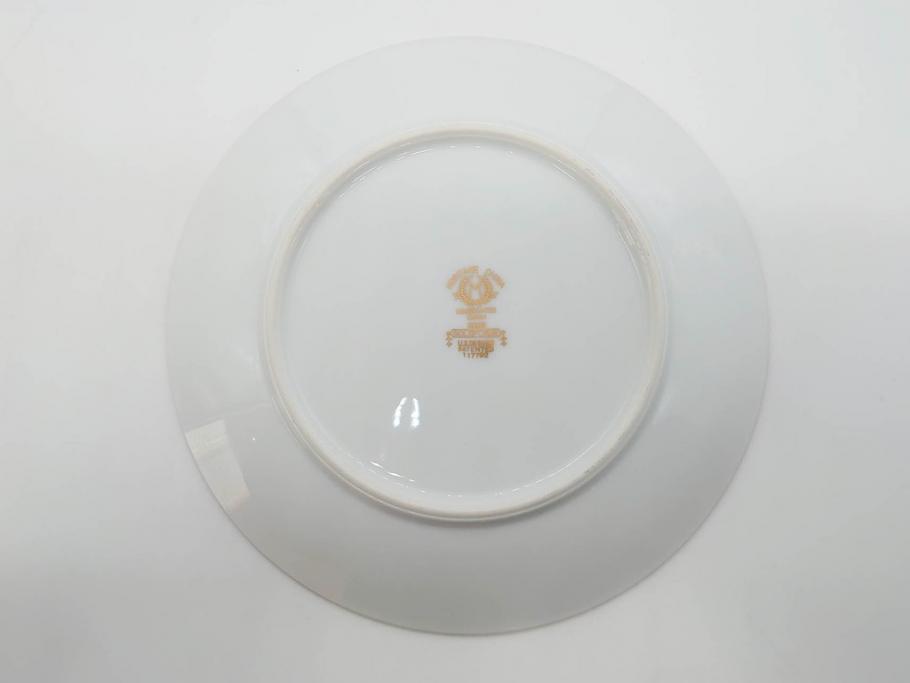 オールドノリタケ　NORITAKE　金彩　繊細なデザインが煌びやかな印象を与えるプレート6枚セット(花、フラワー、皿、洋食器)(R-074122)