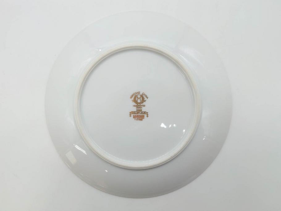 オールドノリタケ　NORITAKE　金彩　繊細なデザインが煌びやかな印象を与えるプレート6枚セット(花、フラワー、皿、洋食器)(R-074122)