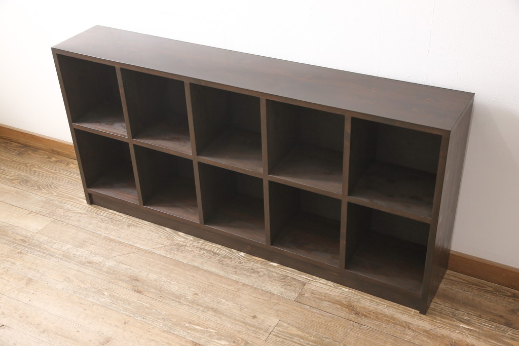 【オーダー注文・受注生産商品】ラフジュ工房オリジナル　見せる収納でインテリアをさらに盛り上げるマス目棚(ロッカー、収納棚、本棚、飾り棚、オープンラック)