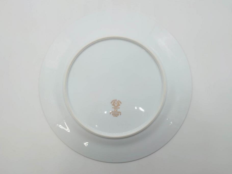 オールドノリタケ　NORITAKE　金彩　ゴールドのデザインが高級感を高めるプレート6枚セット(花、フラワー、皿、洋食器)(R-074125)