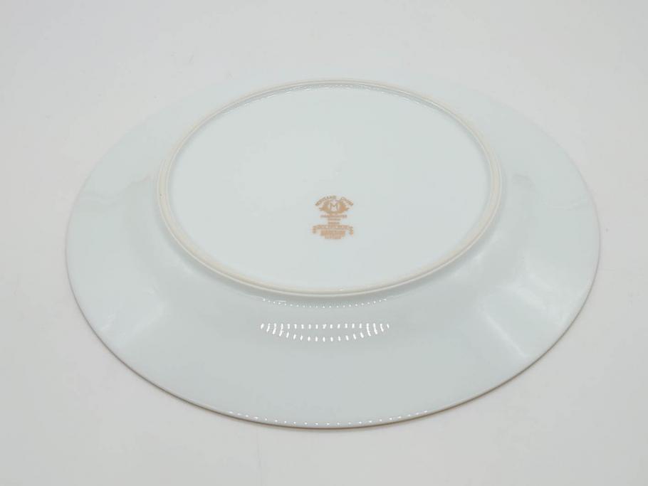 オールドノリタケ　NORITAKE　金彩　ゴールドのデザインが高級感を高めるプレート5枚セット(花、フラワー、皿、洋食器)(R-074126)