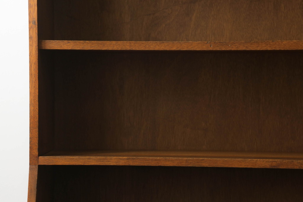 和製アンティーク　特大!!　シンプルなデザインが取り入れやすい古い学校の本棚(オープンラック、収納棚、ブックシェルフ、飾り棚、ディスプレイラック)(R-068495)