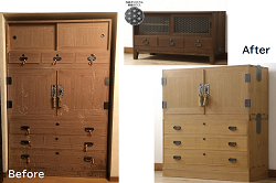 イギリスアンティーク　オーク材　シックで気品のあるキャビネット(サイドボード、棚、飾り棚、収納棚)(R-046499)