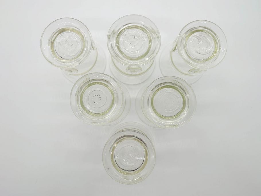 船木倭帆(shizu)グラス 6点セット(吹きガラス、作家物)(R-060490