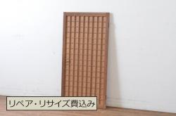 和製アンティーク　国産のアンティークとしては珍しい全面特大ステンドグラスで彩られたドア(建具)(R-049440)
