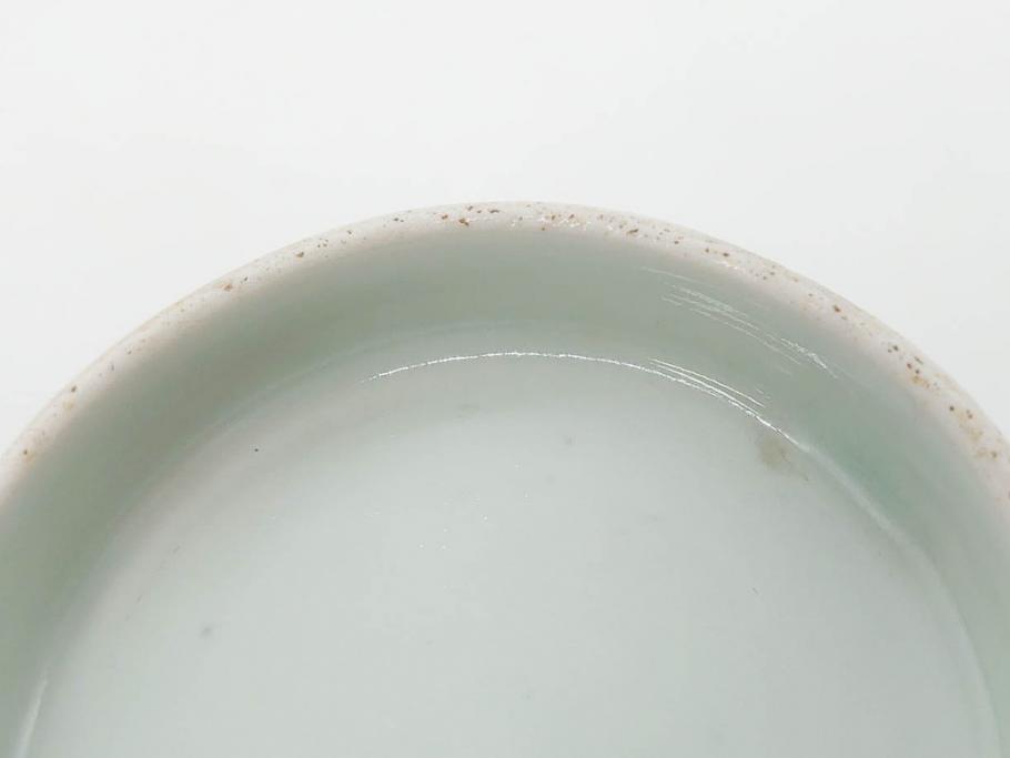 江戸期　古伊万里　染付　色絵　梅　約11cm　3.7寸　食卓を明るく彩る蓋付き茶碗4客セット(金彩、鳥、松、花十字、和食器、蓋茶碗、どんぶり、三寸七分)(R-079602)