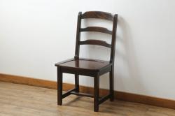 イギリスビンテージ　ペイント家具　ERCOL(アーコール)　シックなカラーが格好いいエックスバックチェア(クロスバックチェア)(1)