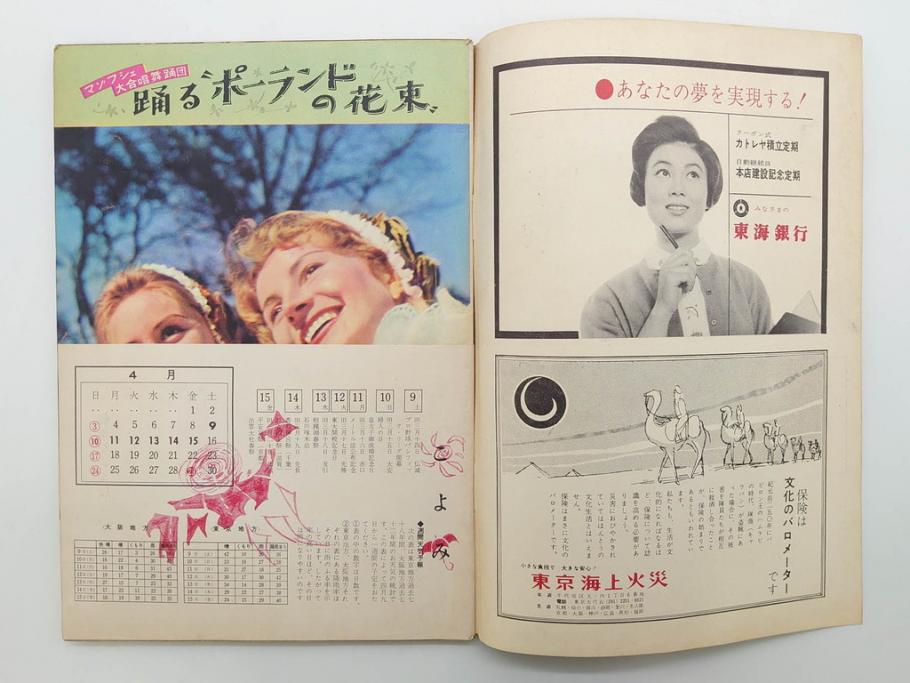 昭和35年4月第2週号　旺文社　週刊テレビ時代(テレビ雑誌、TVガイド、1960年)(R-074573)