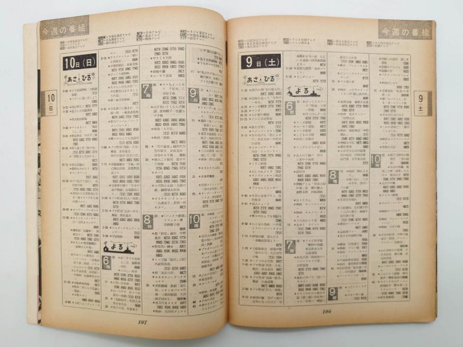 昭和35年4月第2週号　旺文社　週刊テレビ時代(テレビ雑誌、TVガイド、1960年)(R-074573)