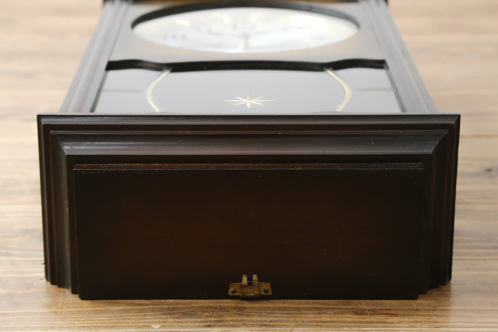 和製アンティーク　SEIKO(セイコー)　30DAY　クォーツ式　昔懐かしい雰囲気を醸し出す掛け時計(柱時計、古時計、振り子時計)(R-072170)
