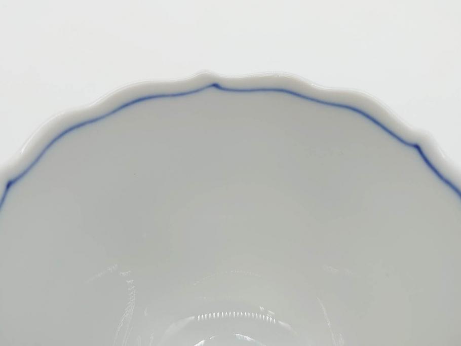 ドイツ　マイセン　Meissen　ブルーオニオン　意匠をこらした凝ったデザインが魅力的なモカカップ2客&オープンワーク透かしプレート2枚セット(皿、洋食器)(R-074581)