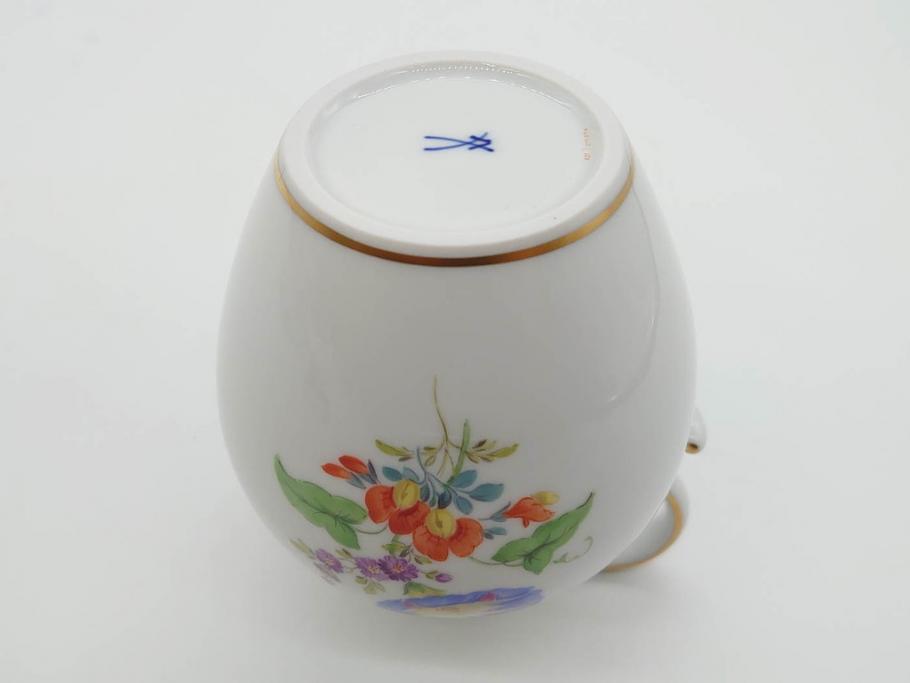ドイツ　マイセン　Meissen　フラワー　多彩な花たちが華やぎをもたらしてくれるリキュールセット(花、ボトル、トレイ、トレー、カップ6客、酒器、洋食器)(R-074583)