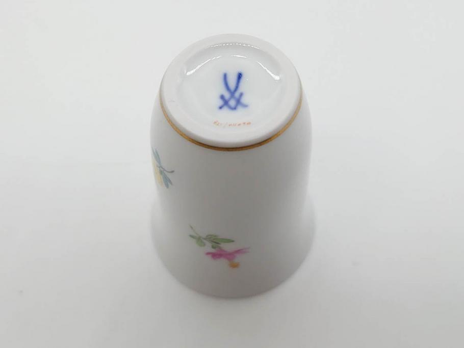 ドイツ　マイセン　Meissen　フラワー　多彩な花たちが華やぎをもたらしてくれるリキュールセット(花、ボトル、トレイ、トレー、カップ6客、酒器、洋食器)(R-074583)