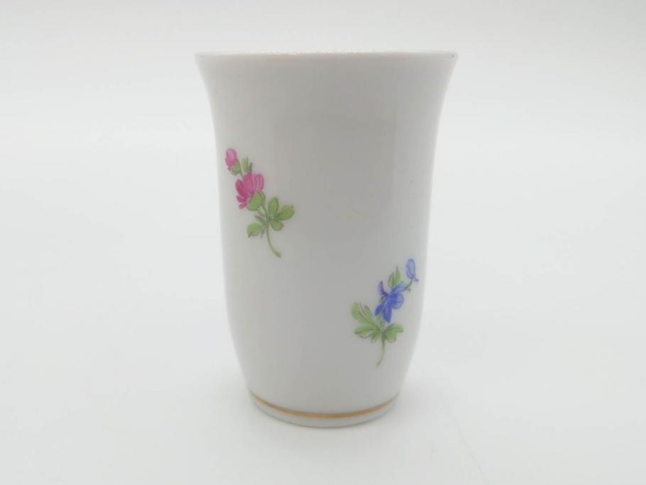 ドイツ　マイセン　Meissen　フラワー　多彩な花たちが華やぎをもたらしてくれるリキュールセット(花、ボトル、トレイ、トレー、カップ6客、酒器、洋食器)(R-074583)