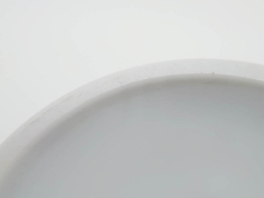 大倉陶園(OKURA、OAC)　金蝕カトレア 高さ 約27cm/ブルーローズ 高さ 約15cm　気品漂う花瓶2点セット(バラ、薔薇、金彩、花生け、花器、花入、フラワーベース、白磁)(R-079613)