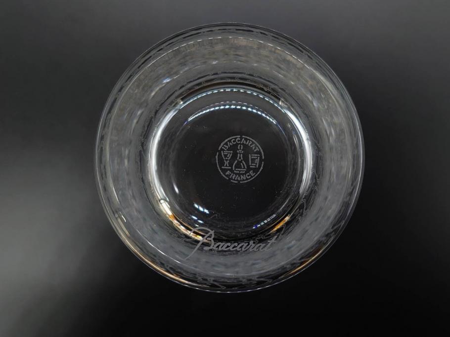 フランス　Baccarat　オールドバカラ　ローハン　タンブラー　緻密なデザインが施された上品な佇まいのハイボールグラス2客セット(バーウェア、フルレッドクリスタルガラス)(R-074592)