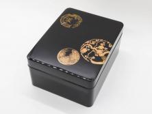 大正～昭和初期　金蒔絵　松竹梅　雅な佇まいの文箱(木製、硯箱、小物入れ、漆器、手許箱、書道具)(R-079615)