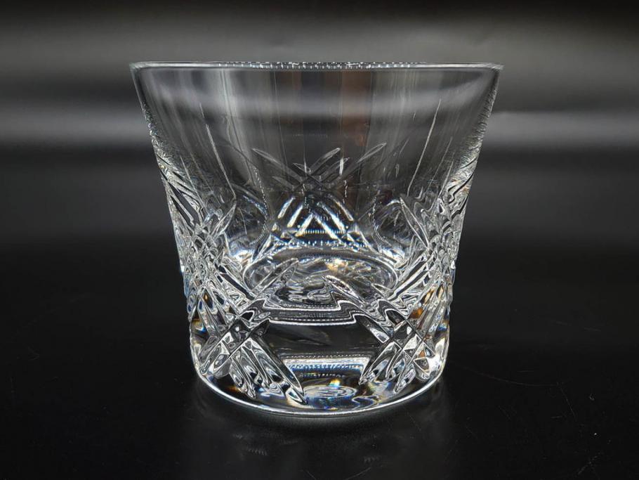 未使用　フランス　Baccarat　バカラ　STELLA(ステラ)　イヤータンブラー2014　キラキラとした輝きに見惚れるロックグラス2客セット(創設250周年記念、コップ、グラス、フルレッドクリスタルガラス、共箱付き)(R-079639)
