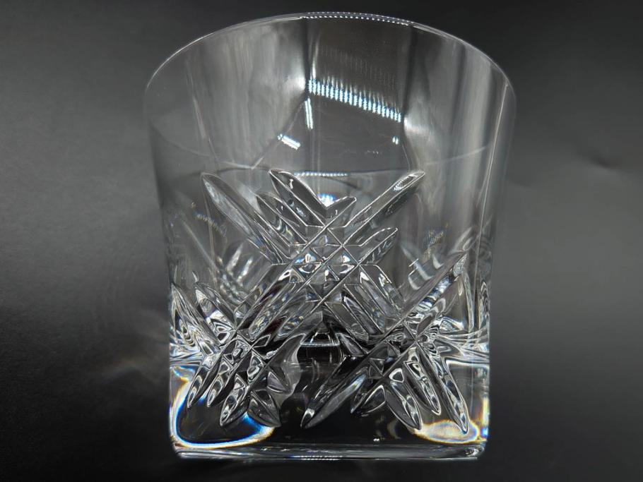 未使用　フランス　Baccarat　バカラ　STELLA(ステラ)　イヤータンブラー2014　キラキラとした輝きに見惚れるロックグラス2客セット(創設250周年記念、コップ、グラス、フルレッドクリスタルガラス、共箱付き)(R-079639)