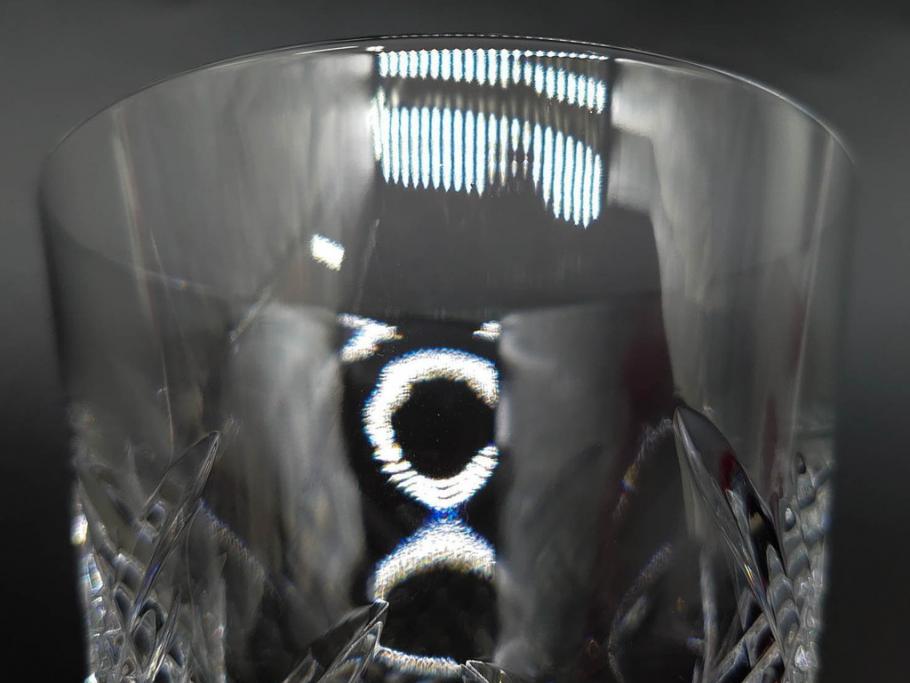 未使用　フランス　Baccarat　バカラ　STELLA(ステラ)　イヤータンブラー2014　キラキラとした輝きに見惚れるロックグラス2客セット(創設250周年記念、コップ、グラス、フルレッドクリスタルガラス、共箱付き)(R-079639)