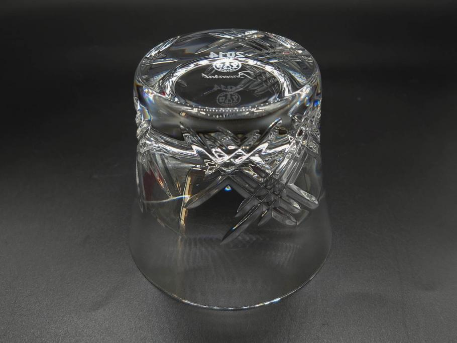 未使用　フランス　Baccarat　バカラ　STELLA(ステラ)　イヤータンブラー2014　キラキラとした輝きに見惚れるロックグラス2客セット(創設250周年記念、コップ、グラス、フルレッドクリスタルガラス、共箱付き)(R-079639)