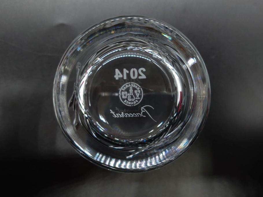 未使用　フランス　Baccarat　バカラ　STELLA(ステラ)　イヤータンブラー2014　キラキラとした輝きに見惚れるロックグラス2客セット(創設250周年記念、コップ、グラス、フルレッドクリスタルガラス、共箱付き)(R-079639)