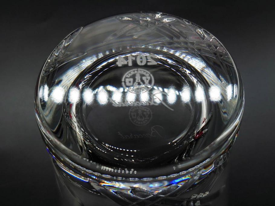 未使用　フランス　Baccarat　バカラ　STELLA(ステラ)　イヤータンブラー2014　キラキラとした輝きに見惚れるロックグラス2客セット(創設250周年記念、コップ、グラス、フルレッドクリスタルガラス、共箱付き)(R-079639)