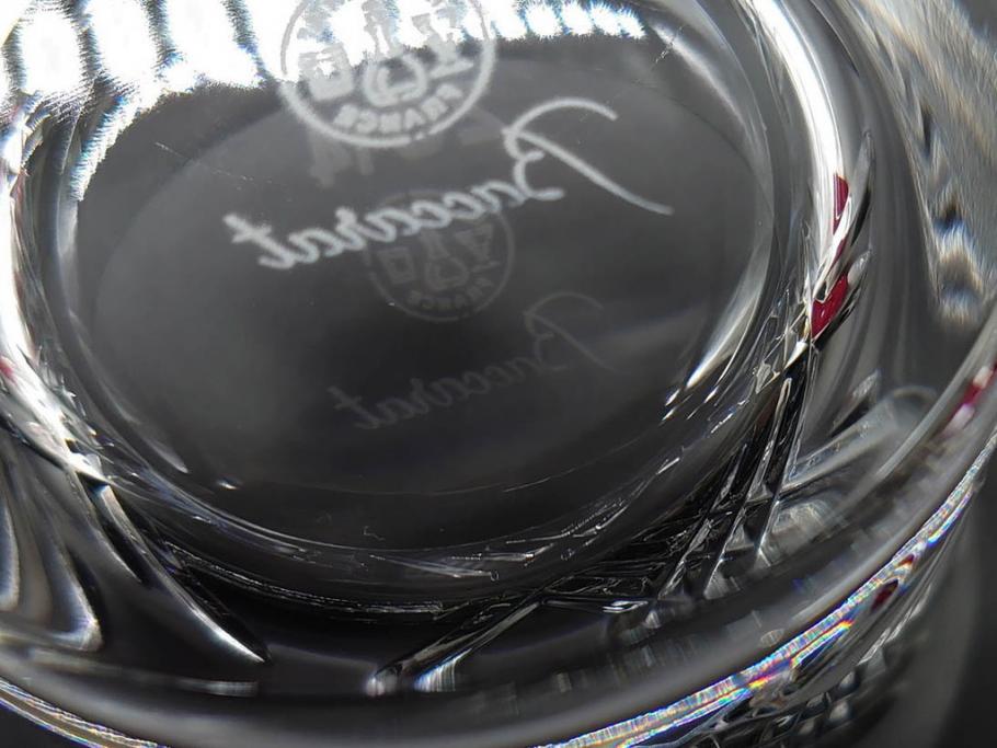 未使用　フランス　Baccarat　バカラ　STELLA(ステラ)　イヤータンブラー2014　キラキラとした輝きに見惚れるロックグラス2客セット(創設250周年記念、コップ、グラス、フルレッドクリスタルガラス、共箱付き)(R-079639)