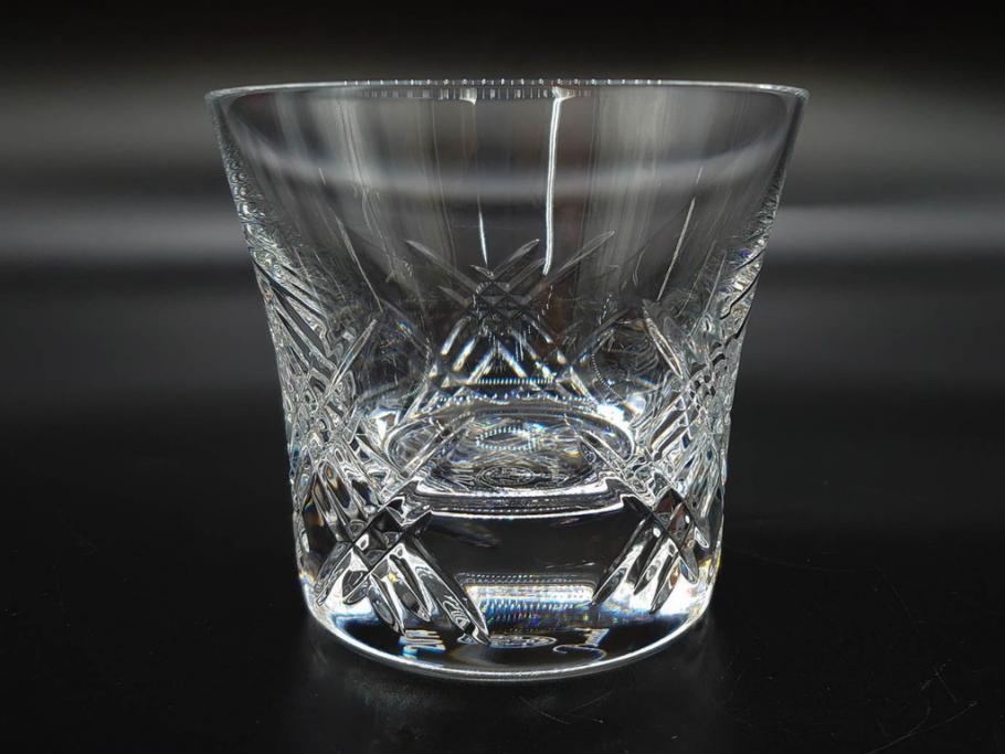未使用　フランス　Baccarat　バカラ　STELLA(ステラ)　イヤータンブラー2014　繊細なカッティングが魅力のロックグラス2客セット(創設250周年記念、コップ、グラス、フルレッドクリスタルガラス、共箱付き)(R-079640)