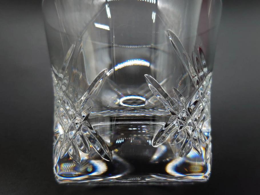 未使用　フランス　Baccarat　バカラ　STELLA(ステラ)　イヤータンブラー2014　繊細なカッティングが魅力のロックグラス2客セット(創設250周年記念、コップ、グラス、フルレッドクリスタルガラス、共箱付き)(R-079640)