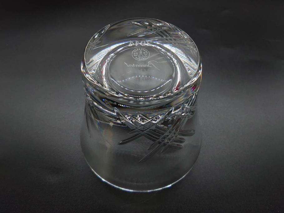 未使用　フランス　Baccarat　バカラ　STELLA(ステラ)　イヤータンブラー2014　繊細なカッティングが魅力のロックグラス2客セット(創設250周年記念、コップ、グラス、フルレッドクリスタルガラス、共箱付き)(R-079640)