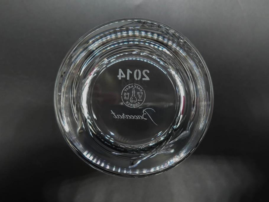 未使用　フランス　Baccarat　バカラ　STELLA(ステラ)　イヤータンブラー2014　繊細なカッティングが魅力のロックグラス2客セット(創設250周年記念、コップ、グラス、フルレッドクリスタルガラス、共箱付き)(R-079640)