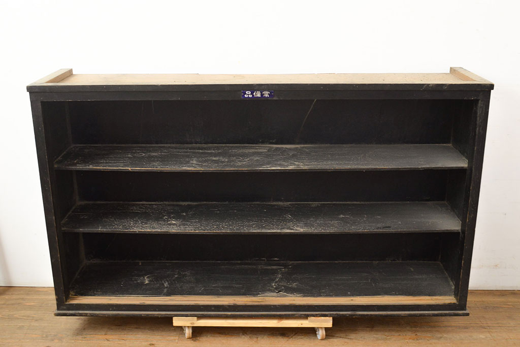 アンティーク家具　シックな黒塗りサイドボード(飾り棚)(R-036572)