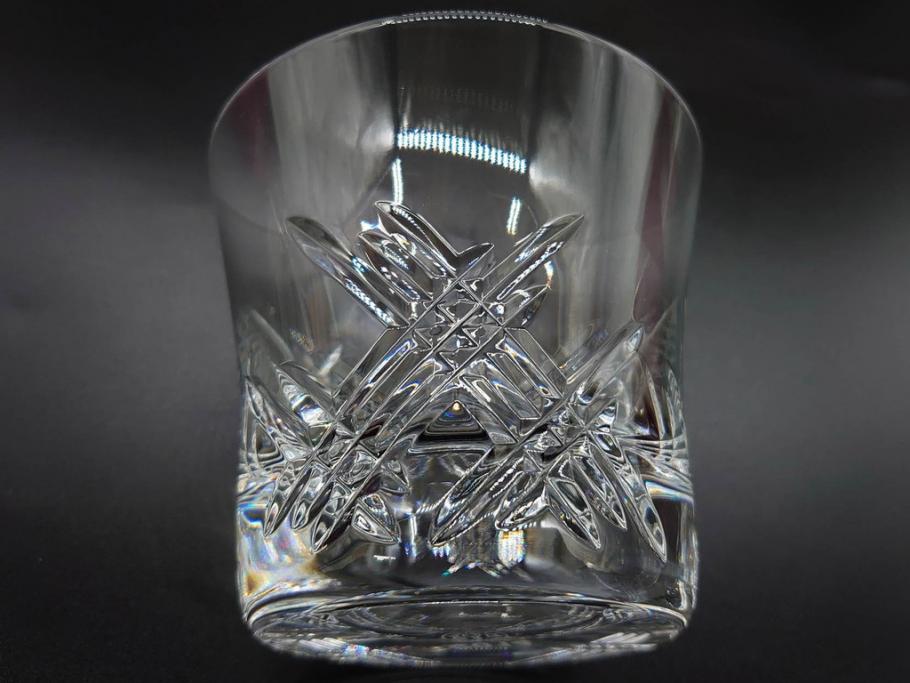 未使用　フランス　Baccarat　バカラ　STELLA(ステラ)　イヤータンブラー2014　高級感溢れるロックグラス2客セット(創設250周年記念、コップ、グラス、フルレッドクリスタルガラス、共箱付き)(R-079641)