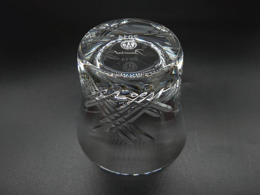 未使用　フランス　Baccarat　バカラ　STELLA(ステラ)　イヤータンブラー2014　高級感溢れるロックグラス2客セット(創設250周年記念、コップ、グラス、フルレッドクリスタルガラス、共箱付き)(R-079641)