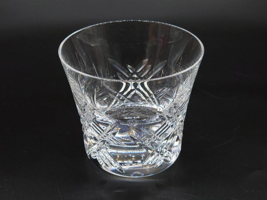未使用　フランス　Baccarat　バカラ　STELLA(ステラ)　イヤータンブラー2014　高級感溢れるロックグラス2客セット(創設250周年記念、コップ、グラス、フルレッドクリスタルガラス、共箱付き)(R-079641)