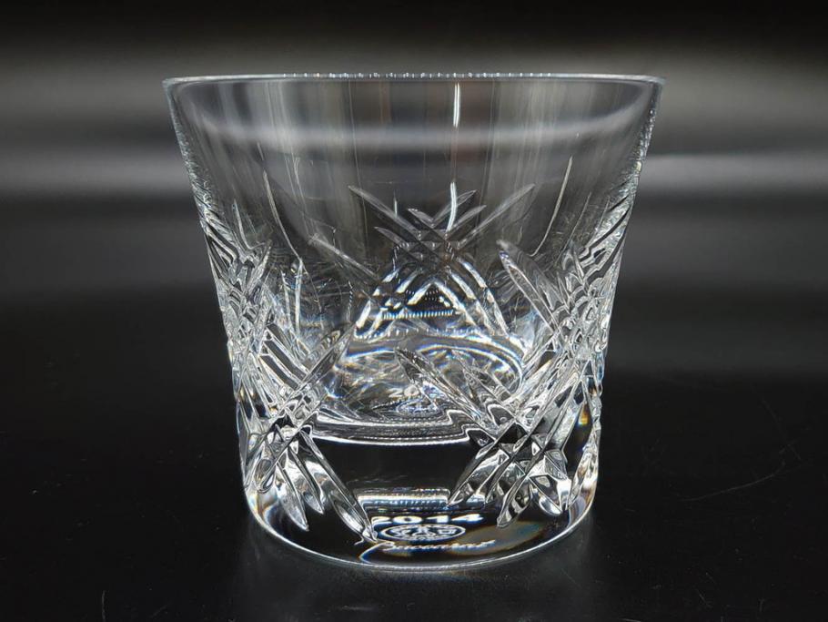 未使用　フランス　Baccarat　バカラ　STELLA(ステラ)　イヤータンブラー2014　高級感溢れるロックグラス2客セット(創設250周年記念、コップ、グラス、フルレッドクリスタルガラス、共箱付き)(R-079641)