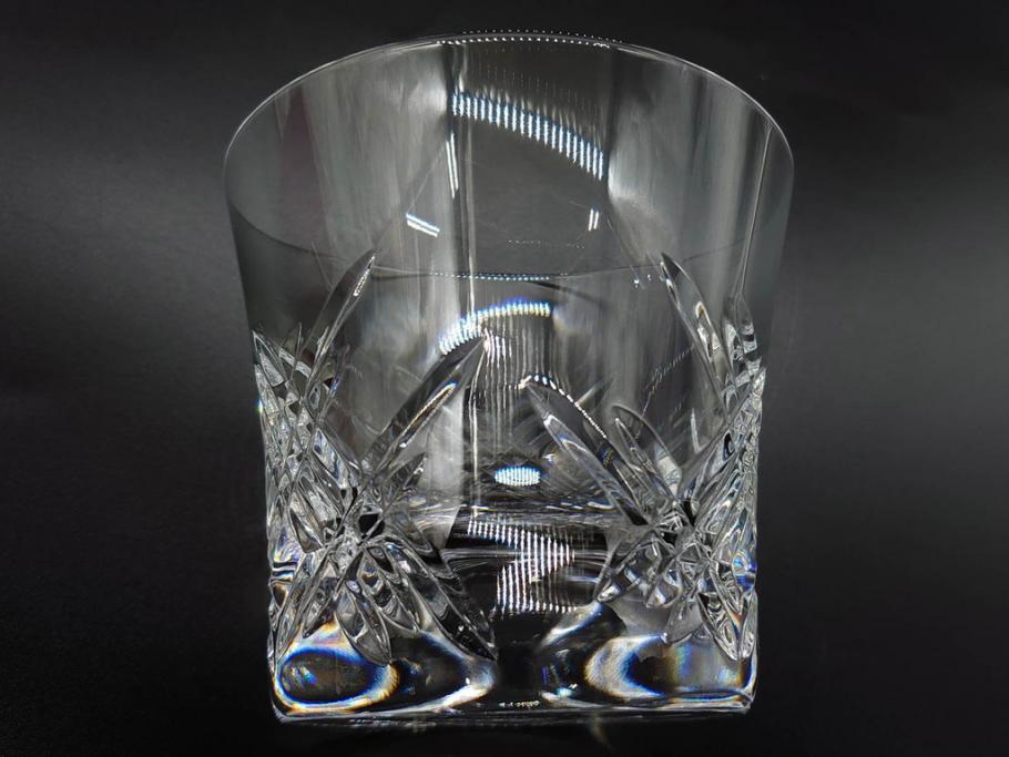 未使用　フランス　Baccarat　バカラ　STELLA(ステラ)　イヤータンブラー2014　高級感溢れるロックグラス2客セット(創設250周年記念、コップ、グラス、フルレッドクリスタルガラス、共箱付き)(R-079641)