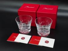 未使用　フランス　Baccarat　バカラ　STELLA(ステラ)　イヤータンブラー2014　至福のひとときを演出するロックグラス2客セット(創設250周年記念、コップ、グラス、フルレッドクリスタルガラス、共箱付き)(R-079642)