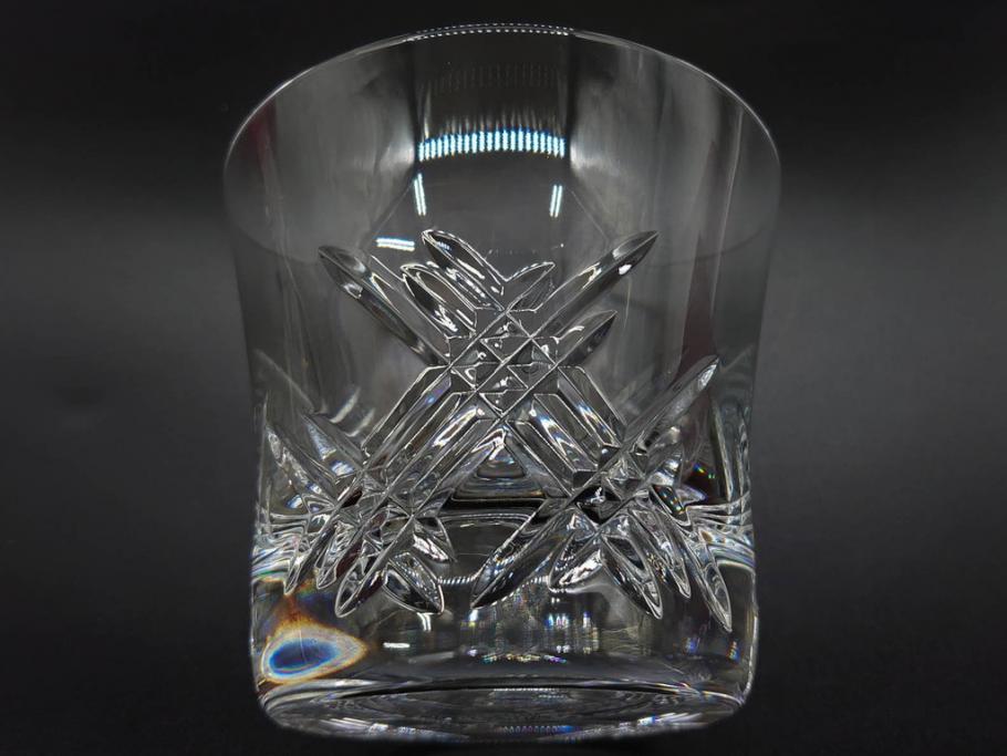 未使用　フランス　Baccarat　バカラ　STELLA(ステラ)　イヤータンブラー2014　至福のひとときを演出するロックグラス2客セット(創設250周年記念、コップ、グラス、フルレッドクリスタルガラス、共箱付き)(R-079642)