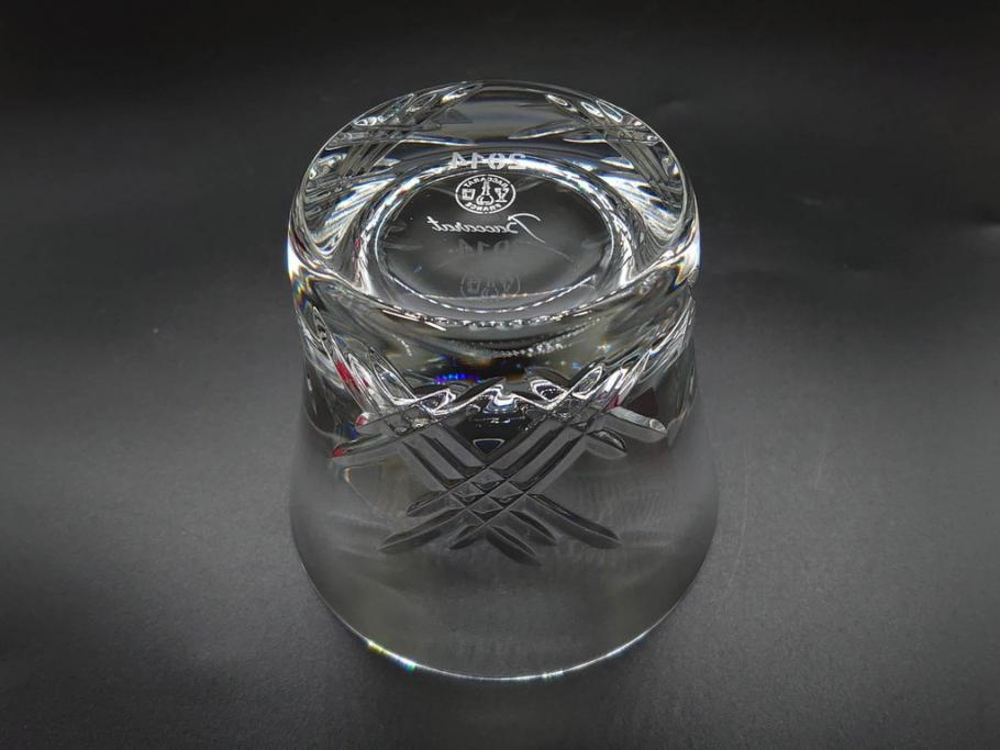 未使用　フランス　Baccarat　バカラ　STELLA(ステラ)　イヤータンブラー2014　至福のひとときを演出するロックグラス2客セット(創設250周年記念、コップ、グラス、フルレッドクリスタルガラス、共箱付き)(R-079642)